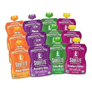 Mamma Chia Squeeze (4 variety pack), 3.5 Ounce (Pack of 12)
