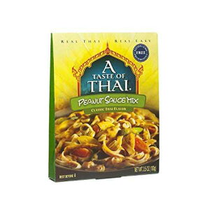 ? ???? ?? ?? ?? ?? ??, 3.5 ?? ??, 6? A Taste of Thai Peanut Sauce Mix Packets Authentic Thai-Style Sauce with Ground Peanuts & Traditional Spices Ready in Minutes No Artificial Flavors Non-GMO, Gl