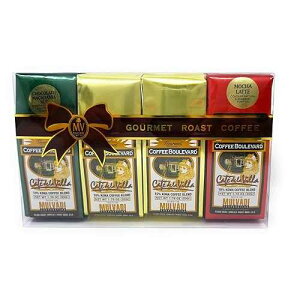 Mulvadi Corporation Mulvadi Gourmet Kona Coffee Gift Pack, Ground, 3 Flavors, 4 1.75 oz Bags
