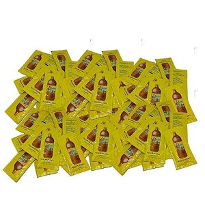 Valentina Mexican Hot Sauce Picante Salsa Made From Chili Peppers Perfect For Chips Fast Foods Lunch Snacks or More 50 Packets of 0.3 Oz. (8 grams) 