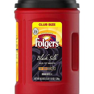 Folgers dark roast Ground Black Silk Coffee (37 oz.) pack of 2,