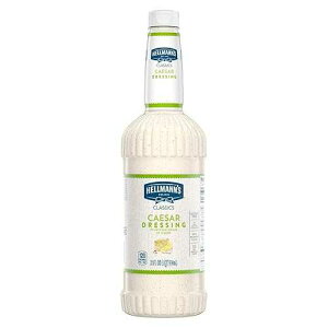 Hellmann's Classics Caesar Salad Dressing Salad Bar Bottles Gluten Free, No Artificial Flavors, Colors or High Fructose Corn Syrup, 32 Fl Oz (Pack of 6)