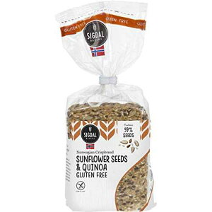 Sigdal Bakeri Gluten Free Sunflower Seeds & Quinoa Wholegrain Crispbread 8.29oz Bags - Pack of 12