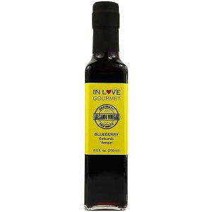 �C�� ���u �O���� �u���[�x���[ �o���T�~�R�| 250ML/8.5�I���X �T���_�A�X�e�[�L�A�����ɍœK�A�A�C�X�N���[���ɂ��œK In Love Gourmet Blueberry Balsamic Vinegar 250ML/8.5oz Great on Salads, Steaks, Venison and Amaz
