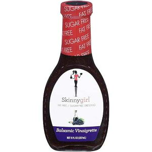 Skinnygirl Fat-Free Salad Dressing, Sugar-Free Balsamic Vinaigrette, 8 Ounce (Pack of 12)