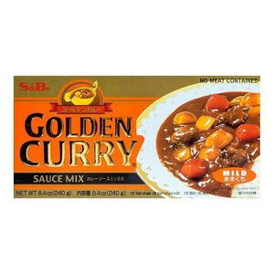 S&B �S�[���f���J���[�\�[�X�~�b�N�X�A�}�C���h�A7.8�I���X S&B Golden Curry Sauce Mix, Mild, 7.8 Ounce