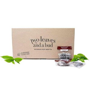 Two Leaves and a Bud Organic Assam Black Tea Bags, Whole Leaf Caffeinated Assam Tea in Compostable Sachets,100 Count (Pack of 1)