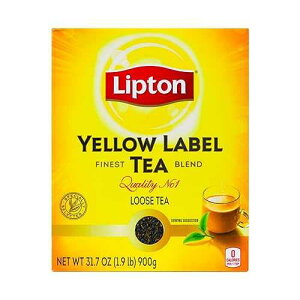 Lipton Yellow Label International Blend | Premium Tea |Black Tea | Rich Flavor for Traditional Chai | Loose Tea | 900 Grams (Pack of 1)