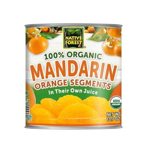 Native Forest Organic Mandarin Oranges - Mandarin Oranges Canned, Organic Mandarins, Organic Oranges, Canned Fruit - 10.7 Ounce (Pack of 6)