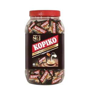 Kopiko Cappuccino Candy Bold-Tasty Hard Candy from Indonesia with Real Coffee Extract A Satisfying for On-the-Go Energy (28.2oz Jar)