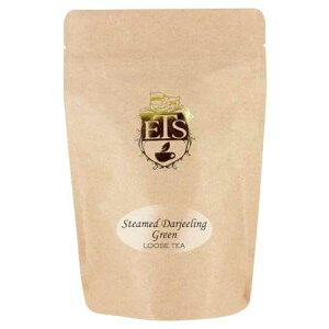 English Tea Steamed Darjeeling Green Tea - 4oz Second Flush Orthodox Loose Leaf Tea Pouches Muscatel Flavor 100% Steamed Green Tea From Darjeeling Hills Fresh Packaged Herbal Tea Leaves
