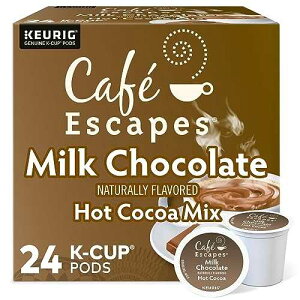 Cafe Escapes Milk Chocolate Hot Cocoa Keurig Single-Serve K-Cup Pods, 24 Count