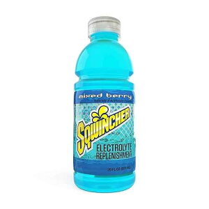 Sqwincher Activity Drink Bottles | Mixed Berry Flavored | Low Calorie | Low Sodium | Ready-To-Drink | Electrolyte Replenishment Hydration Drink | 20 oz (Case of 24)