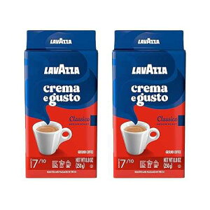 Lavazza 2 �p�b�N �N���} E �O�X�g �O���E���h �R�[�q�[ �e 8.8 �I���X/250g Lavazza 2 Pack Crema E Gusto Ground Coffee 8.8oz/250g Each