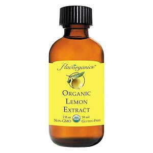 Flavorganics �G�L�X�A�������A2 �I���X (12 �p�b�N) Flavorganics Extract, Lemon, 2 Ounce (Pack of 12)