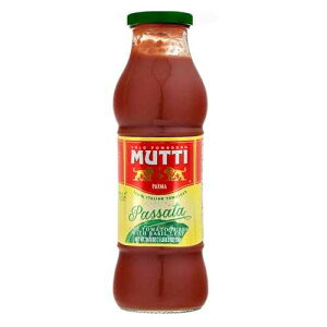 Mutti 24.5 oz. Tomato Puree with Fresh Basil (Passata con Basilico) from Italy s #1 Tomato Brand. Sweet and velvety for recipes calling for Pureed Tomatoes.