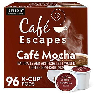 Cafe Escapes Cafe Mocha Keurig Single-Serve K-Cup Pods, 96 Count Cafe Escapes Cafe Escapes Cafe Mocha Keurig Single-Serve K-Cup Pods, 96 Count