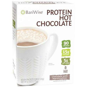 BariWise Protein Hot Chocolate with Marshmallows, Hot Cocoa, Low Sugar, Low Carb, Keto Friendly & Gluten Free (7ct)