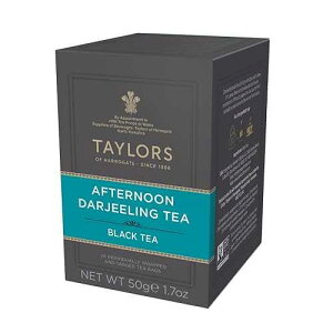 Taylors of Harrogate Afternoon Darjeeling, Black Tea, Individually Wrapped Bags 20 Count (Pack of 1), Delicate, Sweet & Floral, Caffeinated, Enjoy Hot or Iced, 20 Teabags