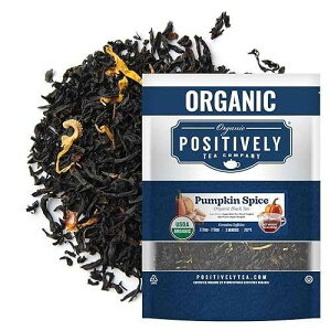 Organic Positively Tea Company, Pumpkin Spice Black Tea, Loose Leaf, 16 Ounce