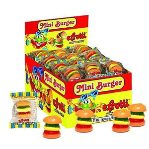 �O�~�~�j�o�[�K�[ (�O�~�~�j�`�[�Y�o�[�K�[) � 60ct E.Frutti Gummi Mini Burger (Gummi Mini Cheeseburger) Wrapped 60ct