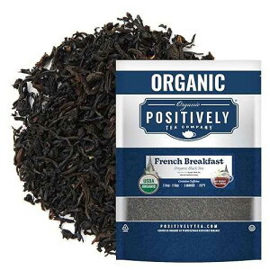 Organic Positively Tea Company, French Breakfast Black Tea, Loose Leaf, 16 Ounce
