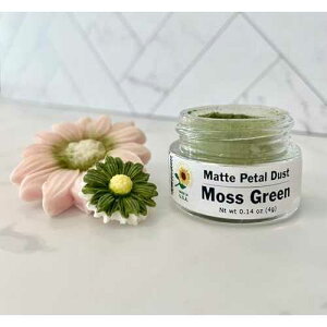 Sunflower Sugar Art Moss Green Petal Dust Food Color - Premium Gray Matte Powder Cake Accessories for Cake Decoration, Fondant and Gumpaste - 4 Grams Non-Toxic Baking for confectionery