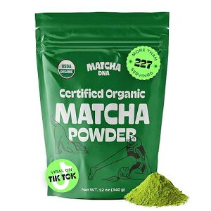 MATCHA DNA Certified Organic Matcha Green Tea Powder (12 oz BAG)