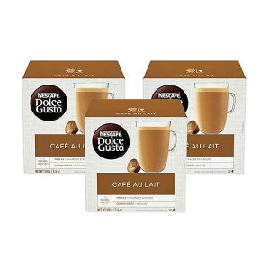 NESCAFE? DOLCE GUSTO Dolce Gusto Nescafe Coffee Pods, Cafe Au Lait, 16 Count, Pack of 3