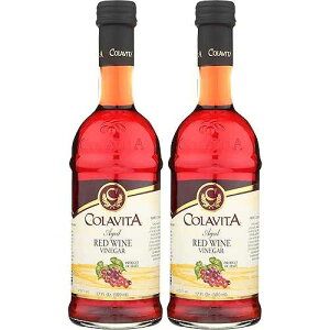 Colavita Red Wine Vinegar Red Wine Vinegar Pack of 2 Glass Bottle