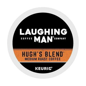 Laughing Man Hugh's Blend�A�V���O���T�[�u�L���[���O K �J�b�v�|�b�h�A�~�f�B�A�����[�X�g�R�[�q�[�A16 �� Laughing Man Hugh's Blend, Single-Serve Keurig K-Cup Pods, Medium Roast Coffee, 16 Count