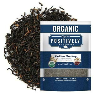 Organic Positively Tea Company�A�S�[���f�� �����L�[�g���A���[�Y���[�t�A16 �I���X Organic Positively Tea Company, Golden Monkey Black Tea, Loose Leaf, 16 Ounce