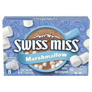Swiss Miss Chocolate Hot Cocoa Mix With Marshmallows, Hot Cocoa Bar Supplies, 1.38 oz., 8-Count Envelopes