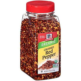 マコーミック オーガニック クラッシュレッドペッパー、7.75 オンス McCormick Organic Crushed Red Pepper, 7.75 oz