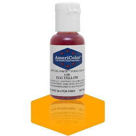 AmeriColor, Egg Yellow, .75 Ounce Bottle, Soft Gel Paste Food Color