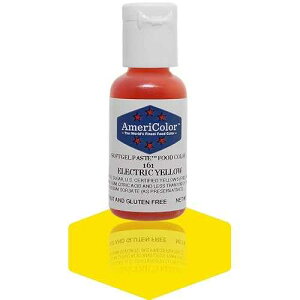 AmeriColor, Electric Yellow, 0.75 Ounce Bottle, Soft Gel Paste Food Colo