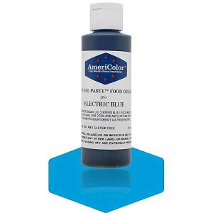 Americolor �\�t�g�W�F���y�[�X�g�H�p�F�f�A4.5 �I���X�A�G���N�g���b�N�u���[ Americolor Soft Gel Paste Food Color, 4.5-Ounce, Electric Blue