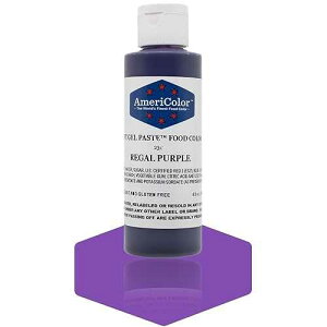 Americolor �\�t�g�W�F���y�[�X�g�H�p�F�f�A4.5�I���X�A���[�K���p�[�v�� Americolor Soft Gel Paste Food Color, 4.5-Ounce, Regal Purple