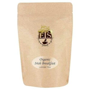 English Tea Organic Irish Breakfast Tea Pouches - 4oz Loose Leaf Black Tea Full-Bodied and Robust Flavor Strong Morning Blend Enjoy with Milk or Sugar Bold Traditional Taste