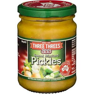 Three Three Sweet Mustard Pickles 250g Three Threes Three Three Sweet Mustard Pickles 250g