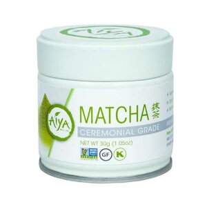 AIYA SINCE 1888 Aiya Authentic Japanese Premium First Harvest Ceremonial Grade Matcha Green Tea Powder - Vegan-Friendly, Zero Sugar, Gluten-Free - 30g Tin