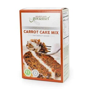 Heartland Gourmet Gluten Free Carrot Cake Mix - Soft and Moist - Certified Gluten Free Ingredients - All Purpose - Safe for Celiac Diet - 2020 - Pack of 1