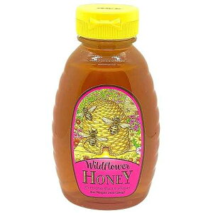 ���C���h�t�����[�n�j�[ 16�I���X �{�g�����E�ہE���Y���E�����͂��݂� Sleeping Bear Farms Wildflower Honey 16 oz. Bottle Unpasteurized Unblended No Additives Pure Honey