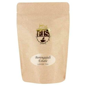 English Tea Borengajuli Estate Assam Loose Leaf Black Tea Pouches - 4oz Flowery Broken Orange Pekoe FBOP Malty Second Flush Assam Tea Bold Flavor Premium Loose Leaf Pouch