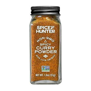 �X�p�C�X�n���^�[�J���[�A�z�b�g�A�C���h�A�u�����h�A1.8�I���X�r The Spice Hunter Curry, Hot, Indian, Blend, 1.8-Ounce Jar