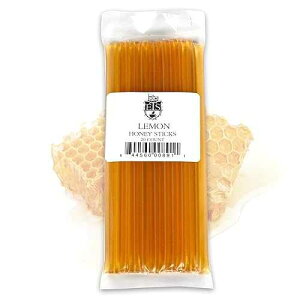 English Tea Store All-Natural Honeystix With Gluten-Free Grade A Honey Mini Honey Sticks For Tea, Cake Pops Or Snacks Portable Sweet Treat Lemon Flavored Honey Sticks - 20 Count