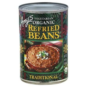 Amy's, Refried, Pinto Beans, Gluten Free, Organic, Vegetarian, Traditional, 15.4 oz, Pack of 6