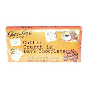Chocolove Dark Chocolate, Coffee Crunch, 3.2 Ounce (Pack of 12)