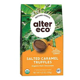 Alter Eco Salted Caramel Truffles 58% Pure Dark Cocoa, Fair Trade, Organic, Non-GMO, Gluten-Free Dark Chocolate Truffles (10 Count (Pack of 1))