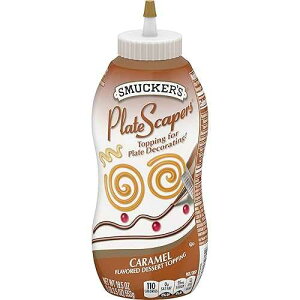 Smucker's Plate Scapers Caramel Decorating Dessert Topping, 3.5 ounce squeezable bottle, (Pack of 12)